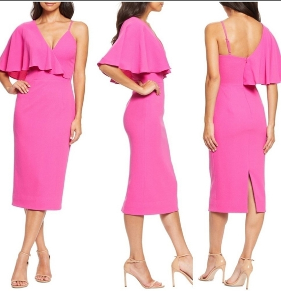 Dress The Population Asymmetrical Dress - Picture 9 of 17